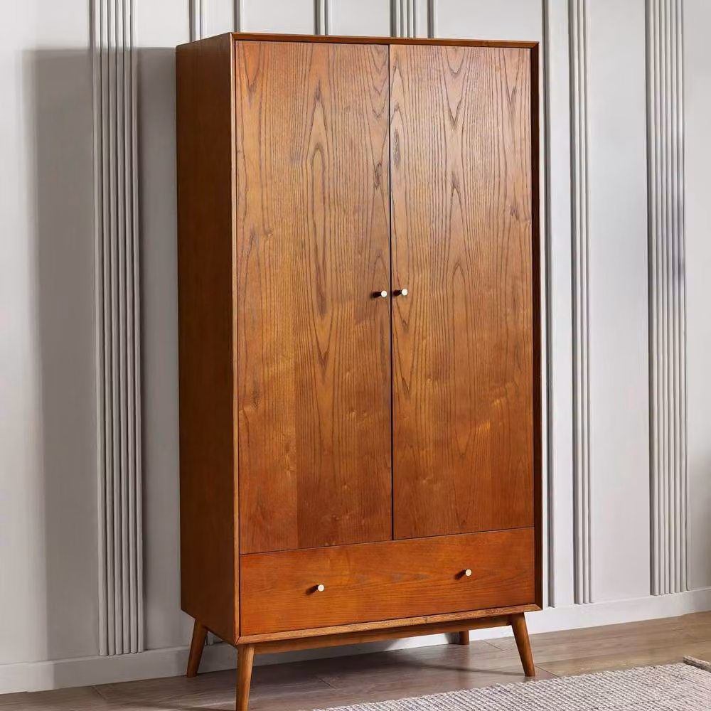 Cheshire Calder 2 Door Wardrobe in Ash Wood, Brown – 3