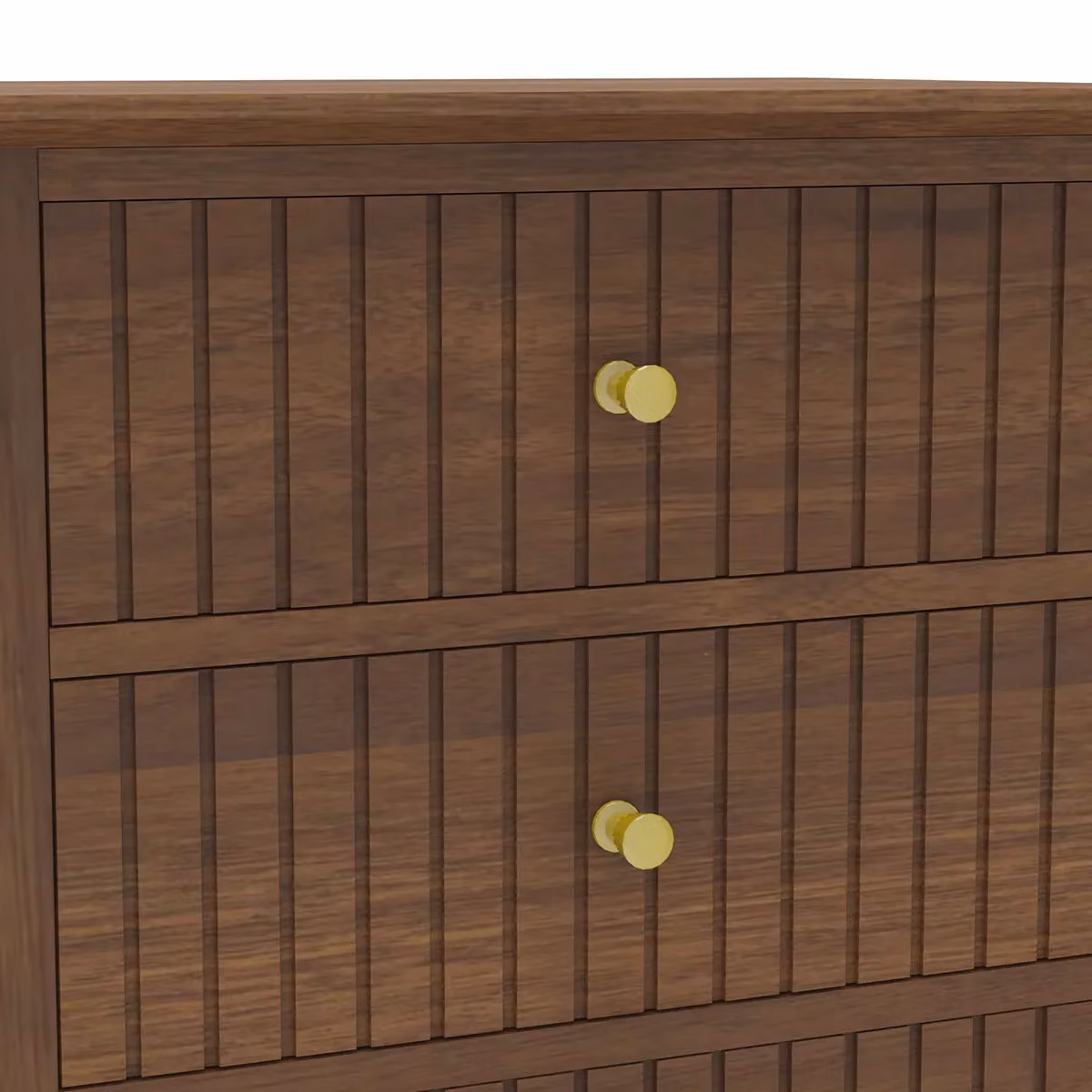 Melody Maison Hales Dark Wood Range Pair of 3 Drawer Bedside Tables in Dark Brown – 2