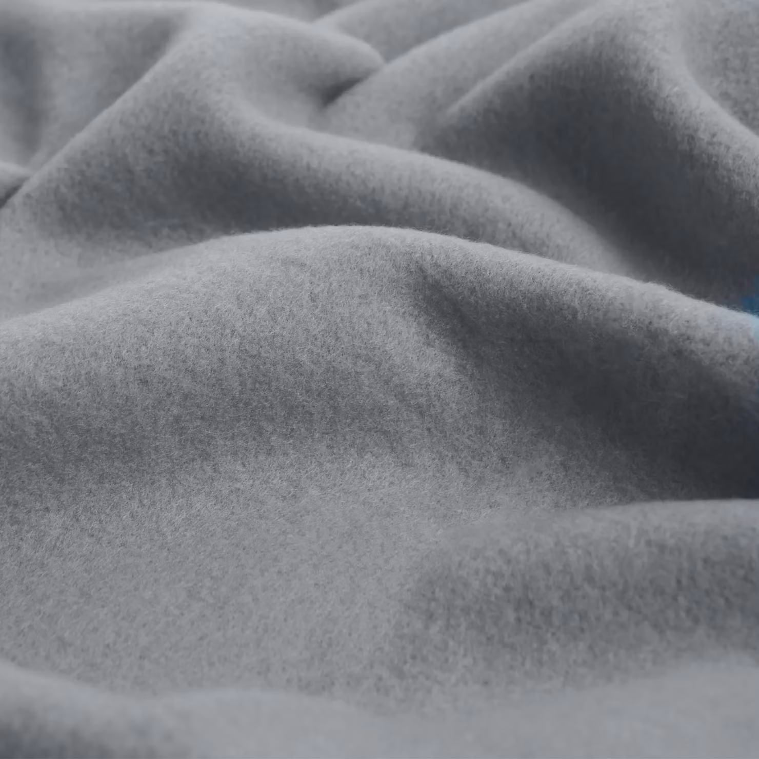 Dreamscene Silver Grey Plain Fleece Throw Blanket, W/D/H: 120 x 150 cm – 2