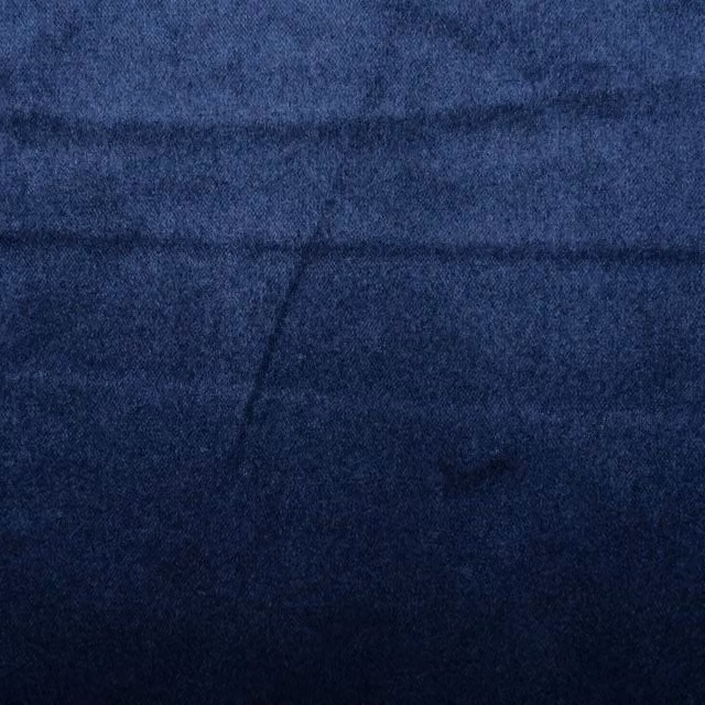 Terrys Plain Navy Blue Velvet Polyester Fabric