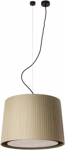 Faro Barcelona Samba Cylindrical Suspended Pendant Light in Green, W/D/H: 50 cm x 50 cm x 35 cm – 2