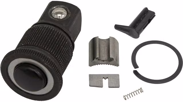 Loops 1/4 inch Sq Drive Repair Kit for ys02038 Compact Head Ratchet Wrench, Multicolour and Black