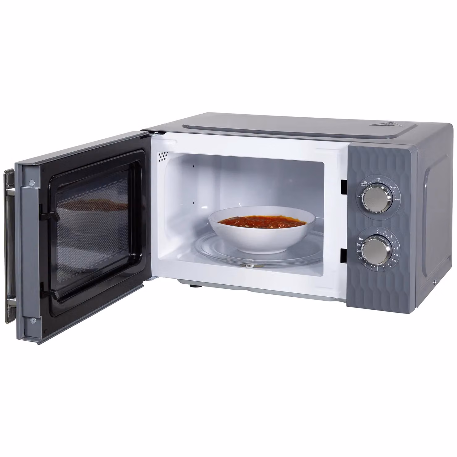 Russell Hobbs RHMM715 Manual Solo Microwave, 17 Litre, 700W, Grey – 4