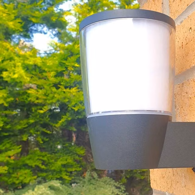 Harper Living Modern Grey Outdoor Wall Light IP54 – 1