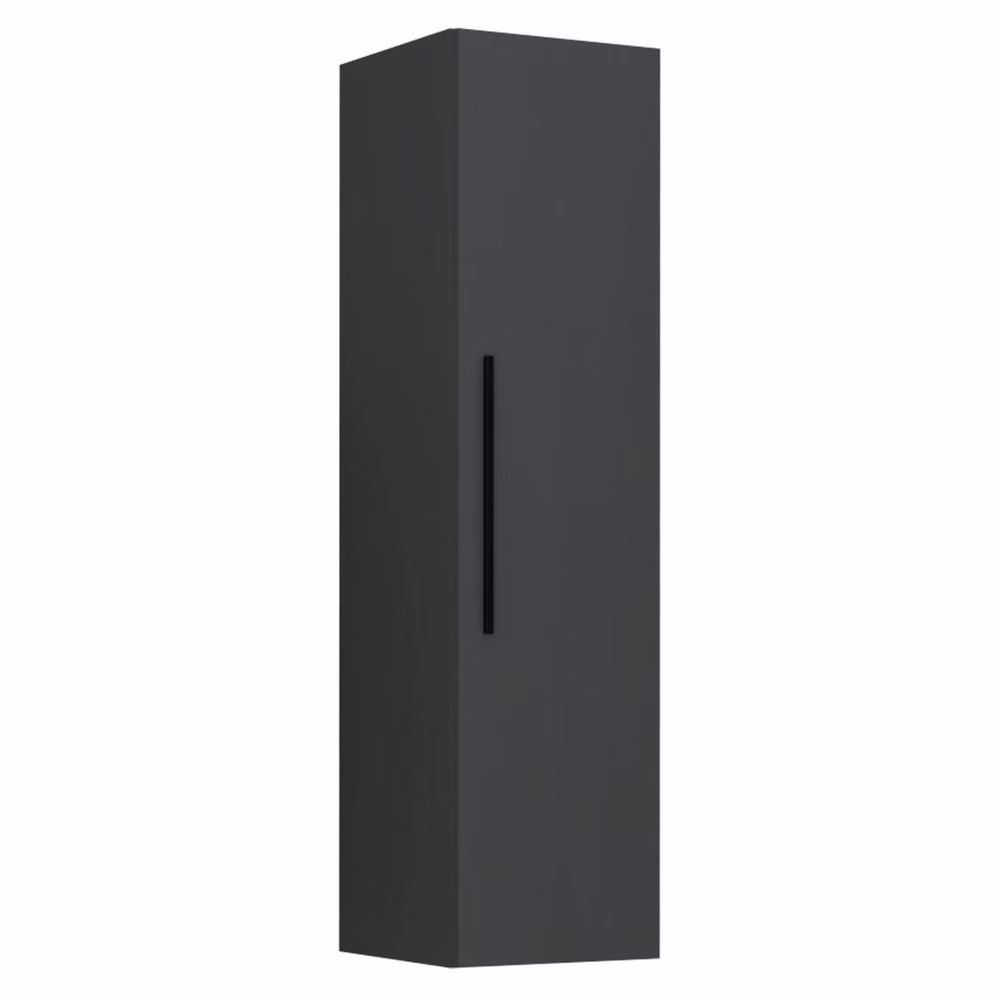 VCM Arila XL Wooden Folding Wall Shelf Cabinet in Dark Grey, W/D/H: 115 x 30 x 30 cm – 2