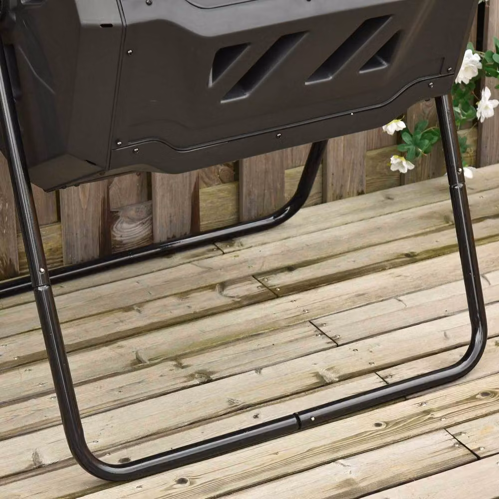 STILVORA 160L Dual Chamber Rotating Composter in Black – 7
