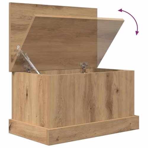 vidaXL Storage Box Artisan Oak in Brown, W/D/H: 50 x 30 x 28 cm – 4