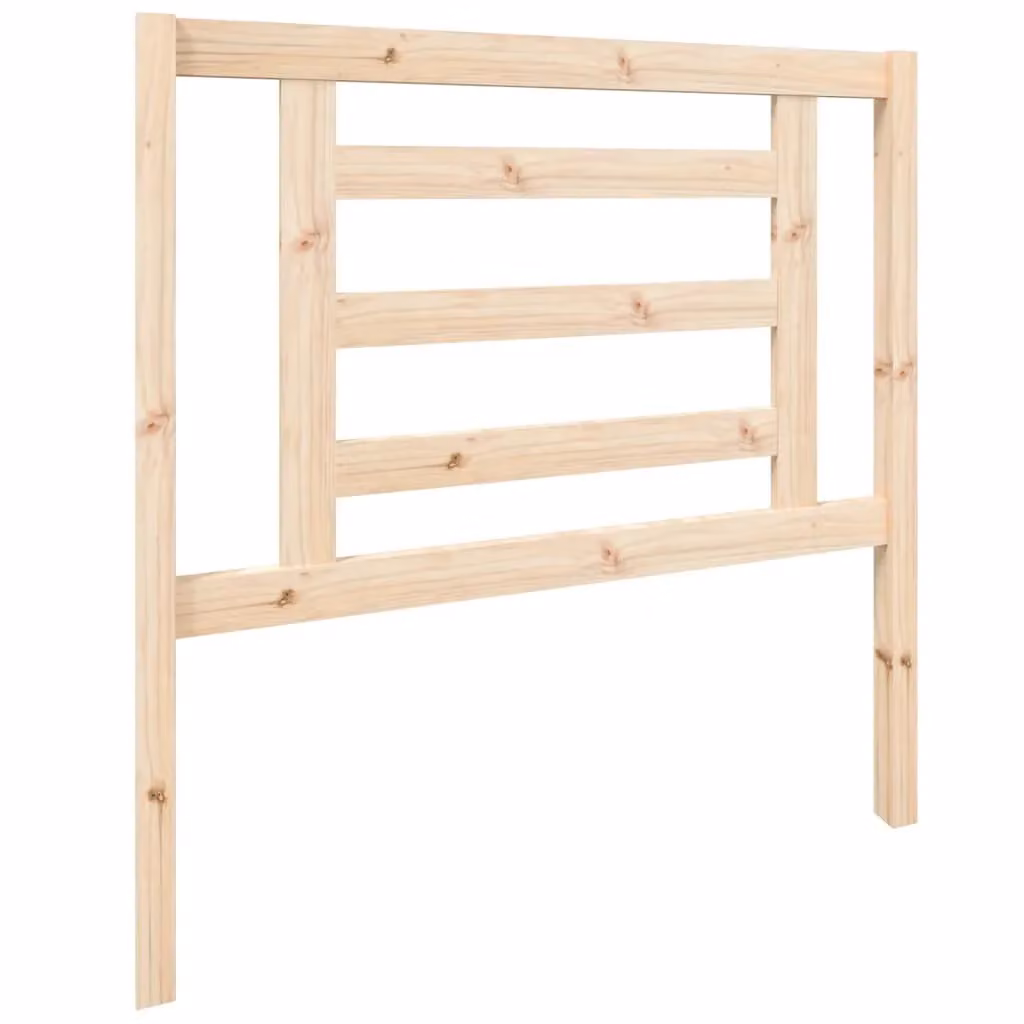 Berkfield Home Rustic Solid Wood Pine Bed Headboard, Brown, W/D/H: 96 x 4 x 100 cm – 2