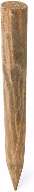 Woven Wood Round Wooden Fence Post in Brown for Hurdles and Screening