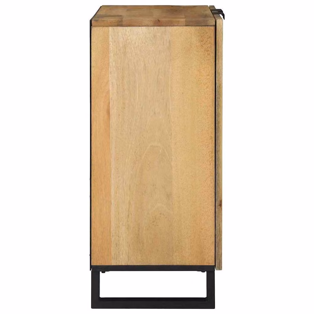 Berkfield Home Rustic Mango Wood Sideboard in Brown, W/D/H: 60 x 33.5 x 75 cm – 3