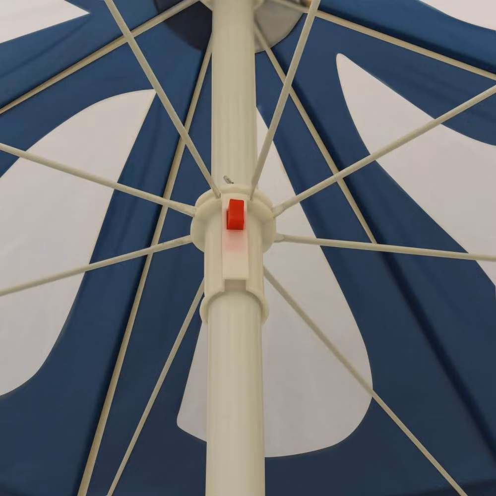 Berkfield Home Blue Outdoor Parasol with Steel Pole and Polyester Canopy – 2