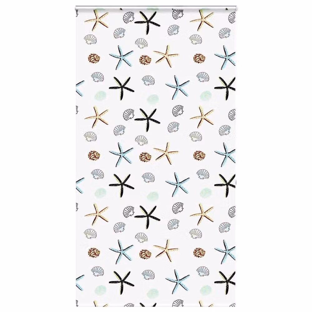 Berkfield Home Shower Roller Blind with Cassette, White, W: 130 cm, H: 240 cm