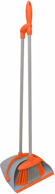 Bentley Foldable Plastic Broom in Orange