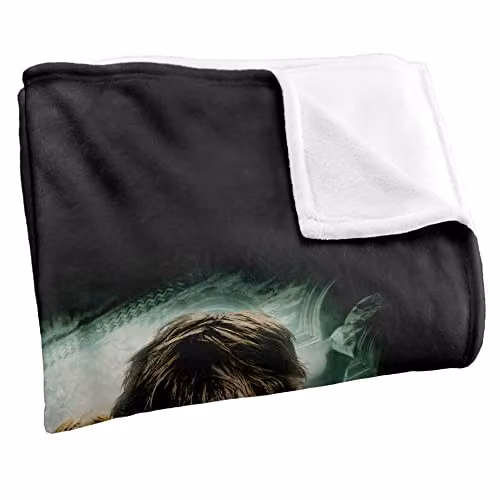 LOGOVISION Harry Potter Chamber of Secrets Poster Fleece Throw Blanket, Multicolour and White, W: 152 cm, D: 127 cm – 2