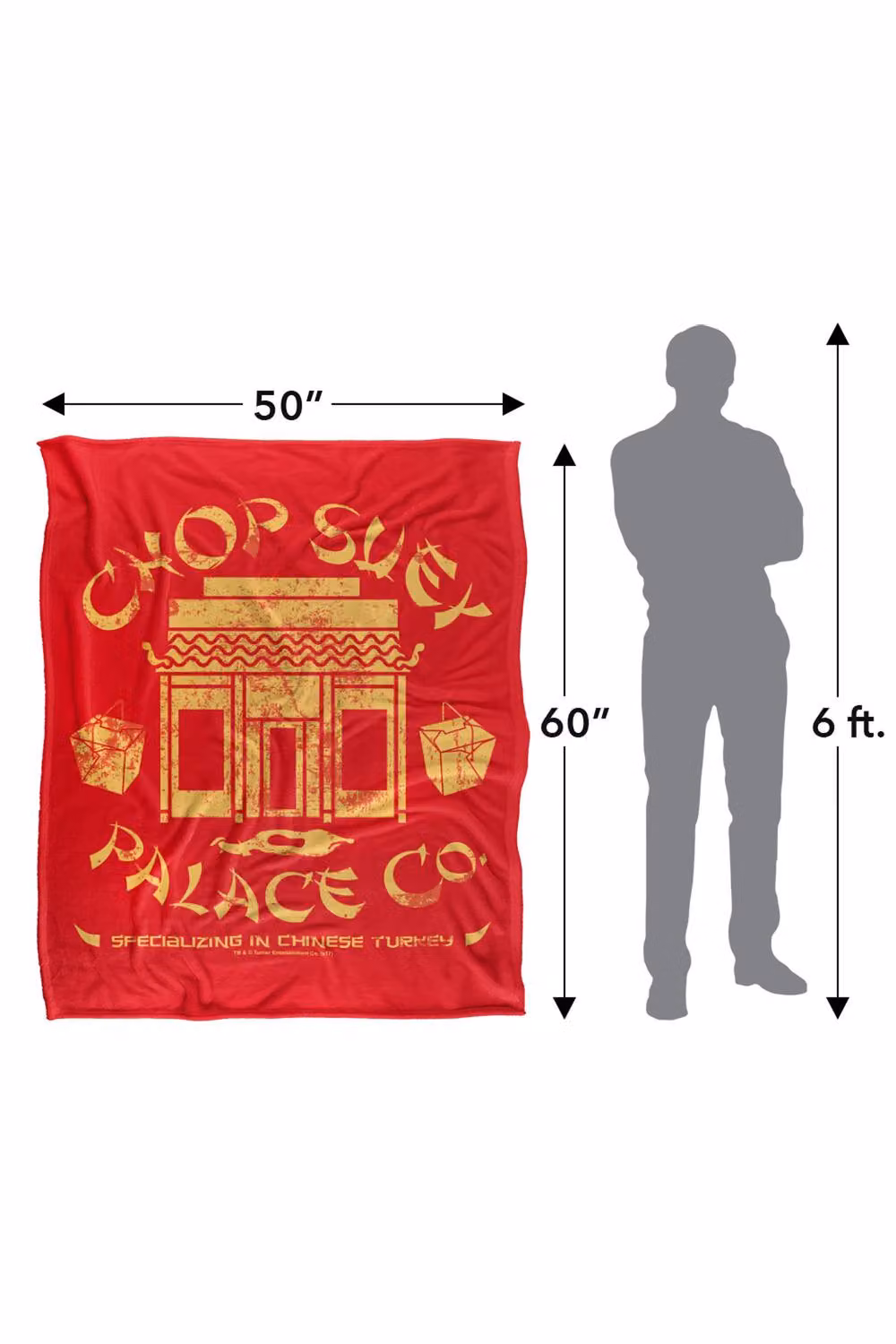 Chop Suey Co A Christmas Story Silky Touch Super Soft Fluffy Throw Blanket, Red and Multicolour, Large – 3