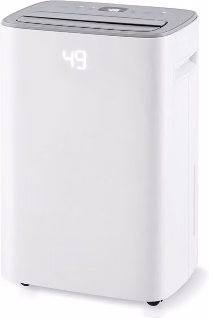 Gymax 24L Dehumidifier in White with Auto Drain, Timer and Touch Control