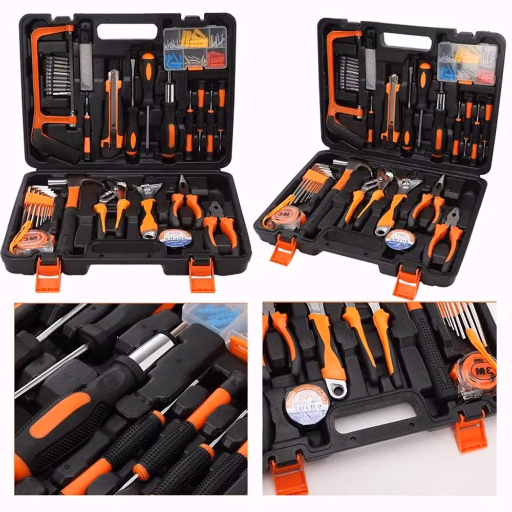 VOGREX 105-Piece Home Repair Tool Kit with Case in Black – 3