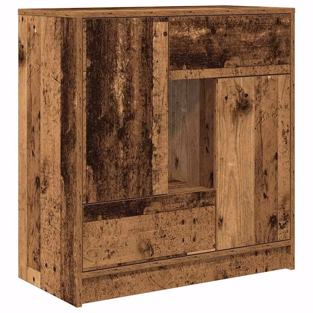 Berkfield Home Vintage Sideboard with Drawers and Doors in Brown, W/D/H: 70.5 x 34 x 74.5 cm – 2
