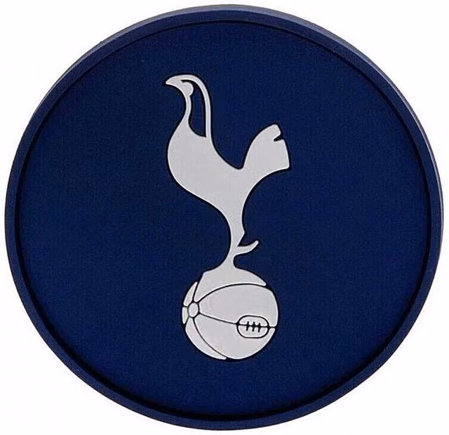 Tottenham Hotspur FC Non-Slip Silicone Crest Coaster in Blue