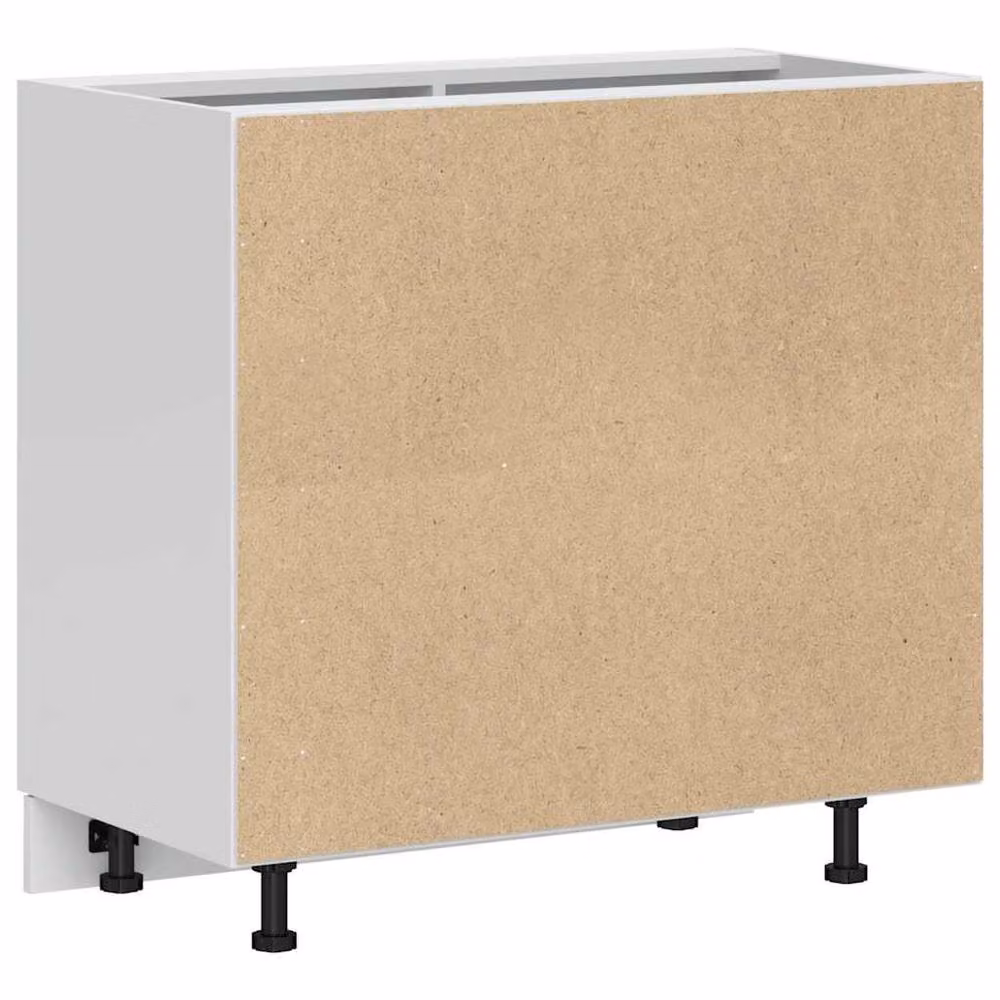 Berkfield Home Porto Black Kitchen Base Cabinet with Hinged Doors – 3