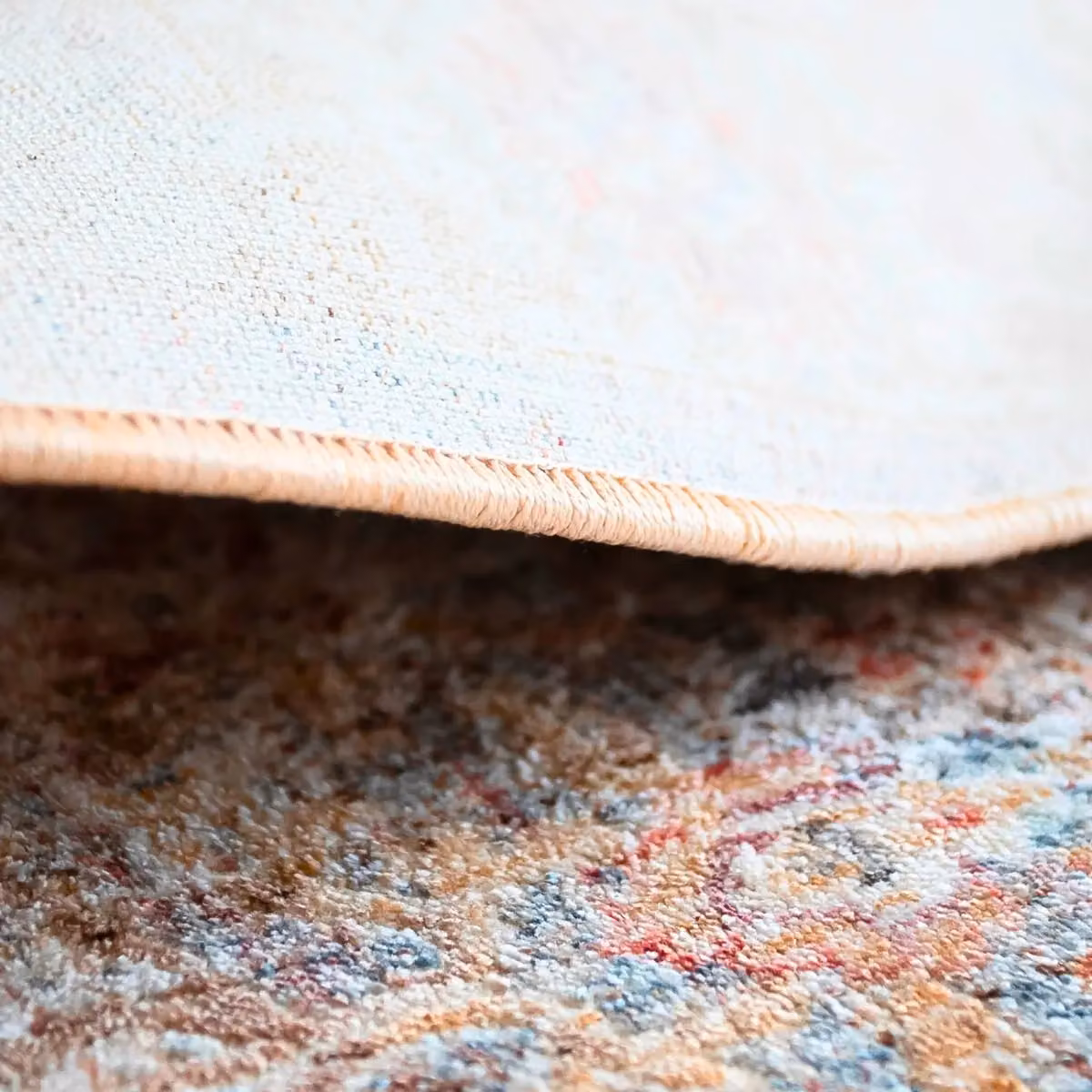 The Rug Shop UK Abstract Beige Traditional Machine Woven Easy Care Area Rug W: 200 cm, D: 290 cm – 2