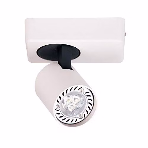 Netlighting Modern Aluminium Ceiling Spotlight with GU10 Shade in White or Black