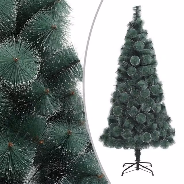 Berkfield Home Artificial Green Christmas Tree with Stand, Height: 210 cm – 1