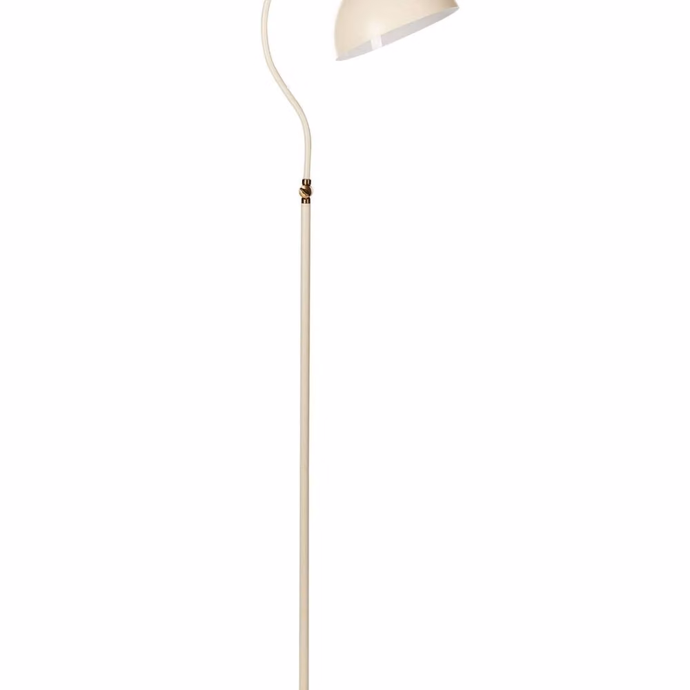 Wyld and Coco Beige Industrial Metal Floor Lamp with Adjustable Arm and Dome Shade – 2