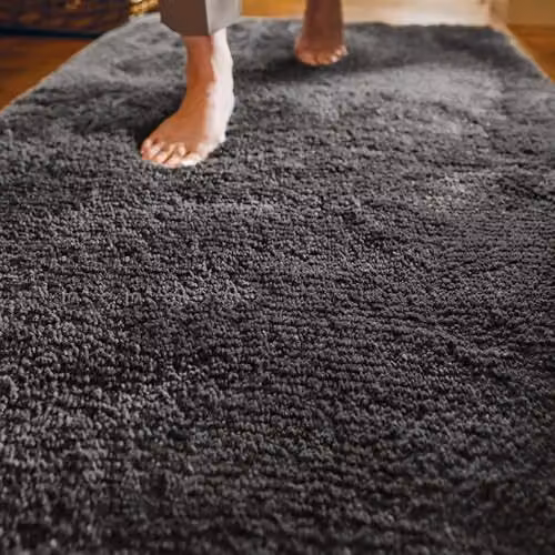 THE RUGS My Lux Grey Shaggy Polypropylene Rug, W/D/H: 67 x 150 x 3 cm – 2