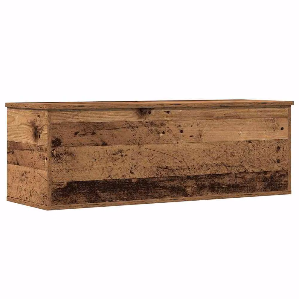 Berkfield Home Rustic Brown Storage Box in Engineered Wood, W/D/H: 102 x 35 x 35 cm – 3