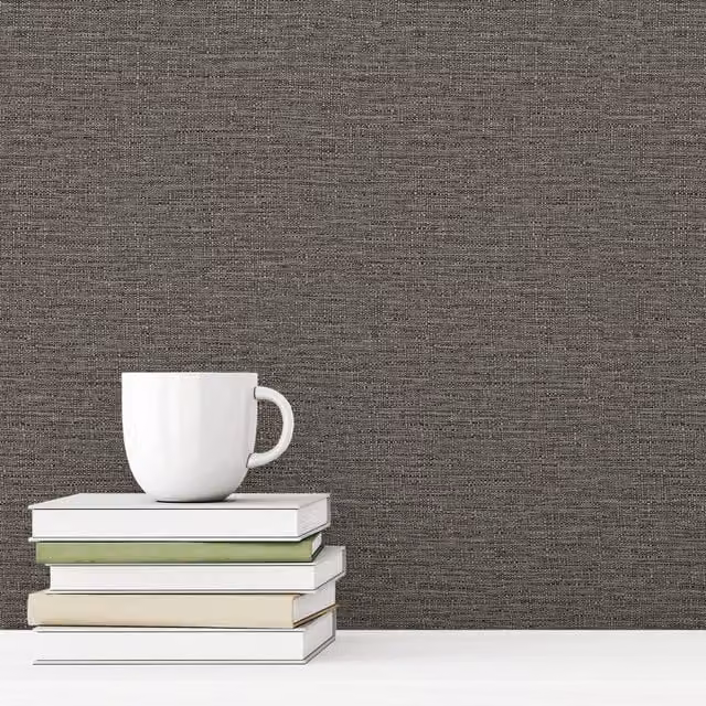 Grandeco Telma Grey Textured Fabric Style Wallpaper