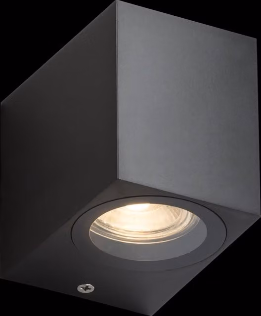 Netlighting Knightsbridge Alana IP65 GU10 Polycarbonate Single Wall Light, Black – 2