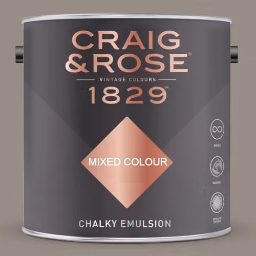 Craig & Rose 1829 Chalky Emulsion Paint Stop Matt Water Based, 2.5 l