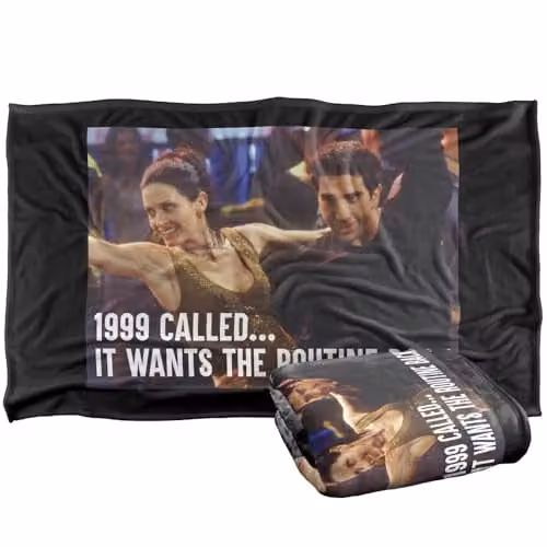 Warner Bros. Friends 1999 Called Silky Touch Super Soft Fleece Throw Blanket, Multicolour, W: 91.44 cm x D: 147 cm