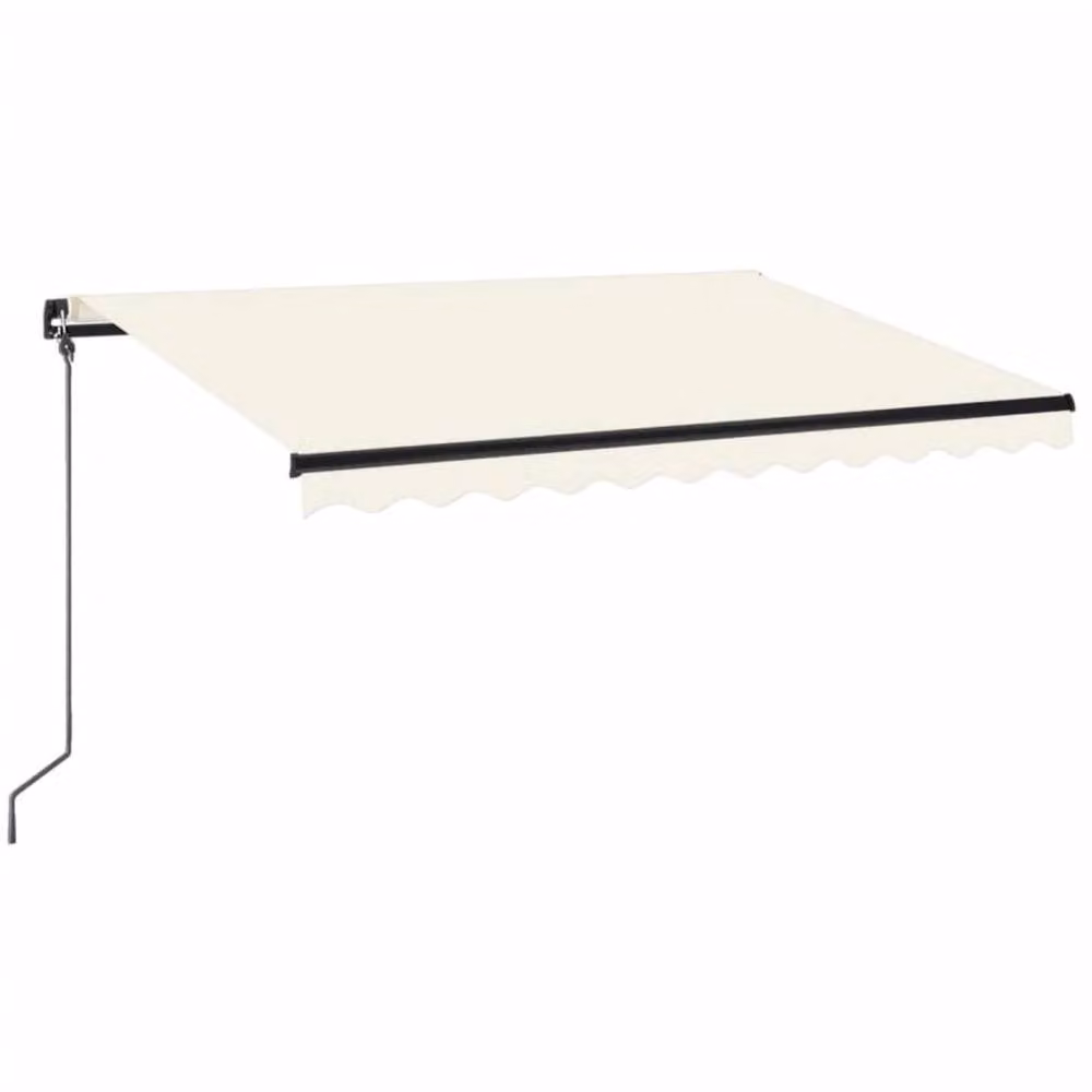 Berkfield Home Manual Retractable Awning with LED, W/D/H: 350 x 250 cm, Beige – 2
