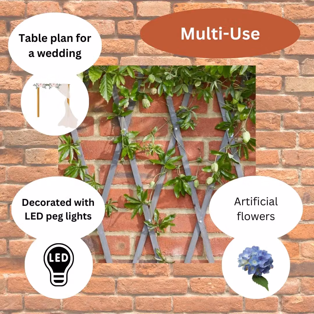 Marco Paul Heavy Duty Expanding Trellis in Grey, Height: 180 cm, Width: 60 cm – 4