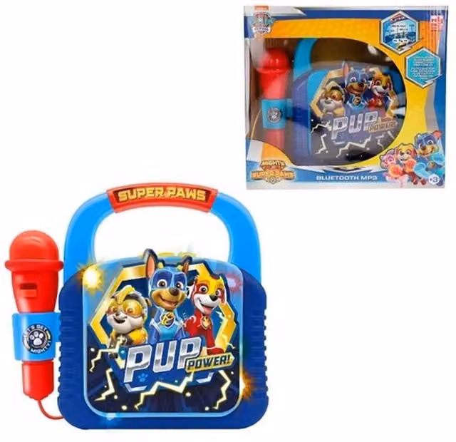 Paw Patrol Kids Karaoke Machine with Built-in Music, Blue