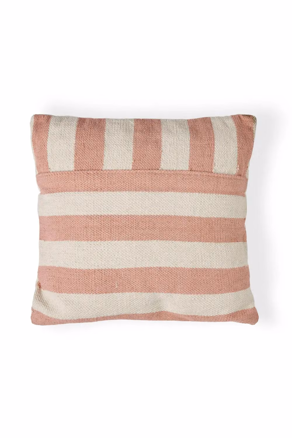 BHS Tino Pink Striped Square Cushion, W x D: 50 x 50 cm – 2