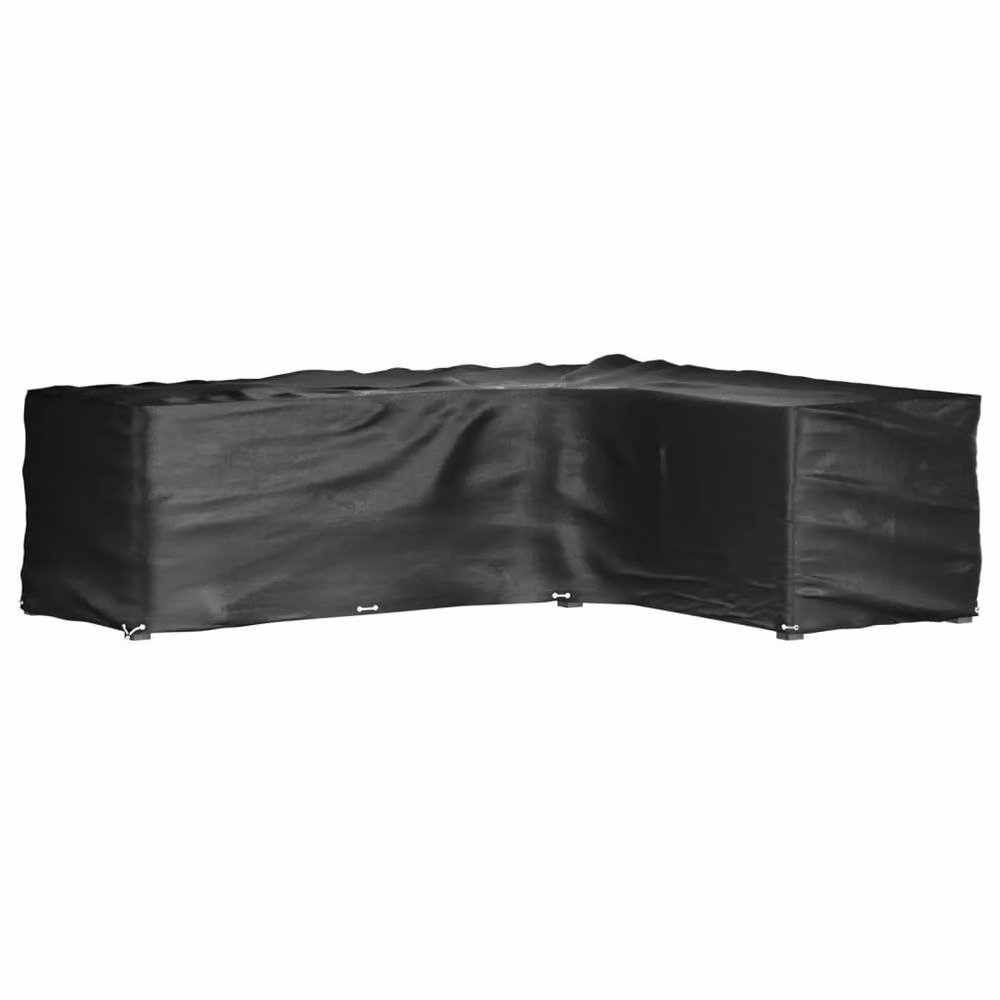 Berkfield Home L-Shaped Garden Furniture Covers, 2 Pack, Black, W/D/H: 260 x 210 x 80 cm – 3