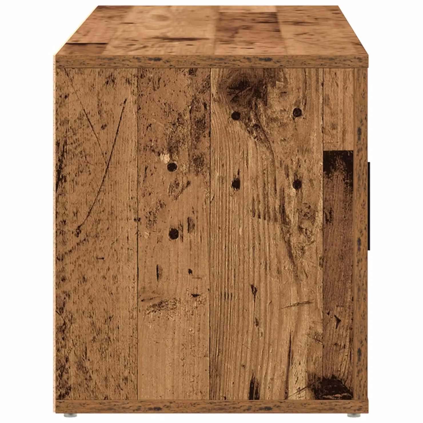 Berkfield Home Rustic TV Cabinet in Brown Engineered Wood W/D/H: 100 x 35 x 40 cm – 4