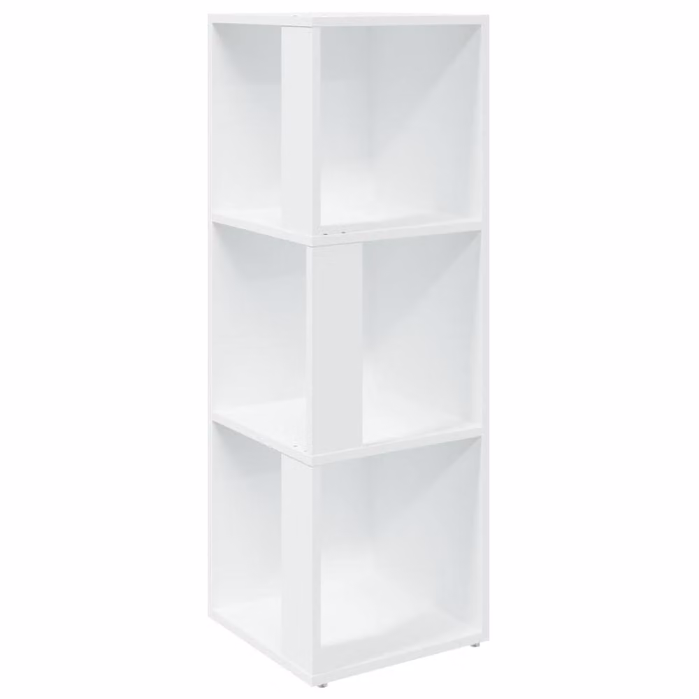 Berkfield Home White Minimalist Corner Cabinet with Internal Shelves, W/D/H: 33 x 33 x 100 cm – 2