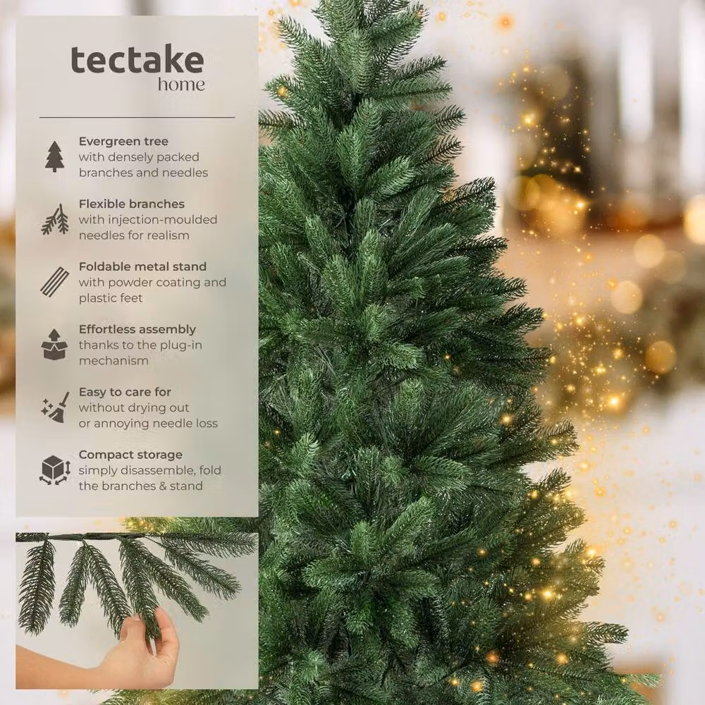tectake Green Christmas Tree, Height: 180 cm – 2