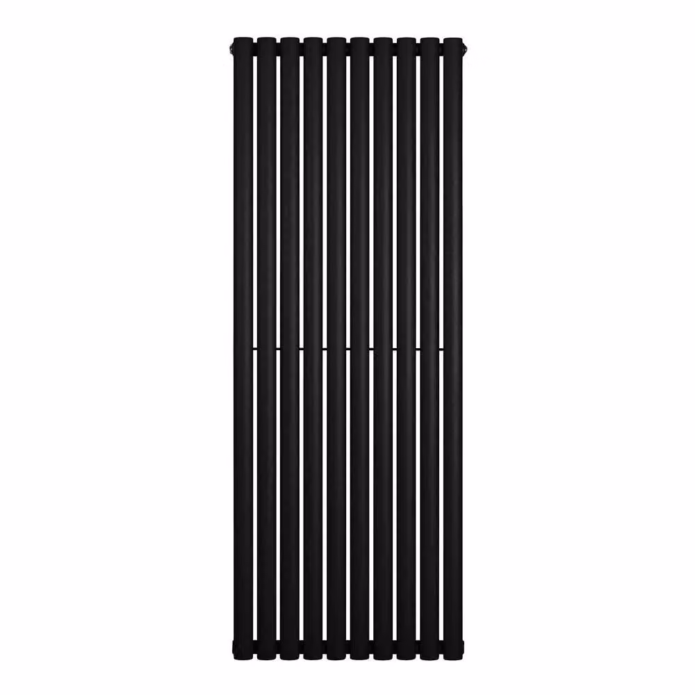 Monstershop Oval Single Column Steel Radiator, Black, H 160 cm x W 60 cm – 2