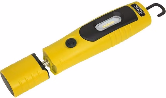 Sealey Loops 360 Swivel Inspection Light with 7 SMD 3W LED, Rechargeable, Yellow