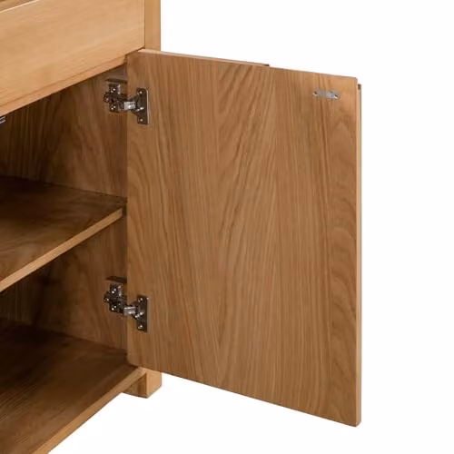 Julian Bowen Curve Retro Oak Sideboard in Brown – 2