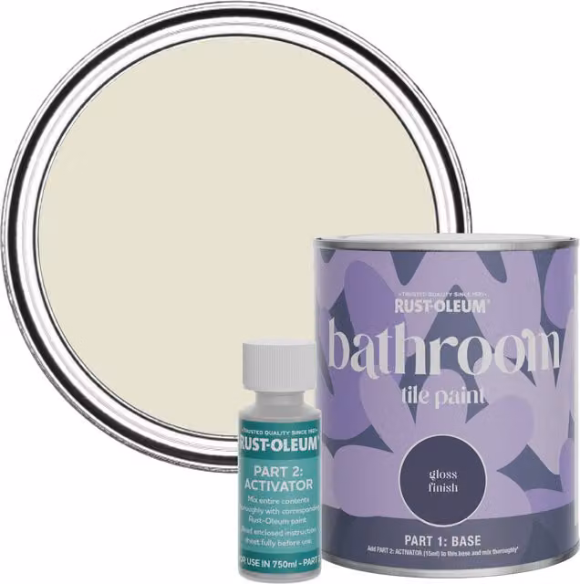 Rust-Oleum Gloss Bathroom Tile Paint in Beige, 0.75 l