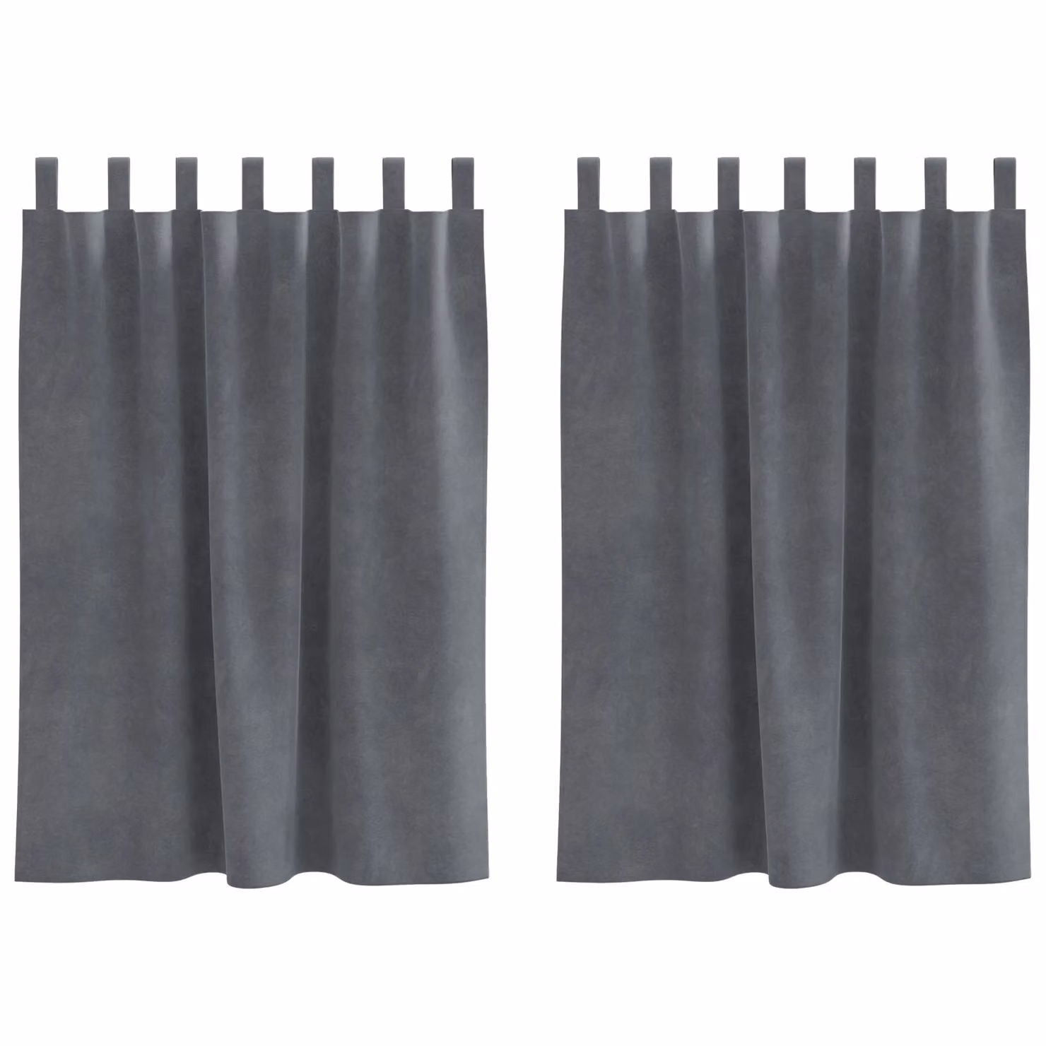 Berkfield Home Blackout Velvet Curtains with Hanging Loops, 2 Pack, Super Light Grey – 2