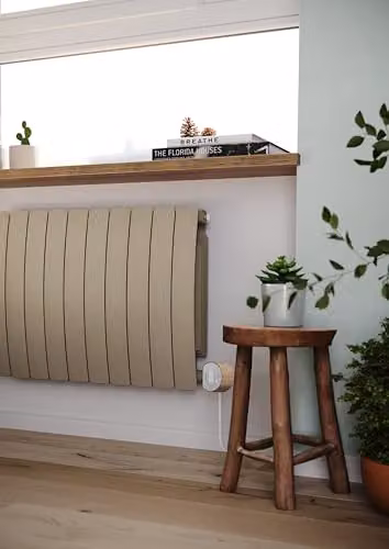 Terma Bergamo E Electric Radiator with Wifi and App Control, Quartz Mocha, W/H: 80 x 59 cm, 1.2 kW – 5