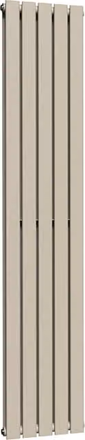 Lux Heat Moon Dust Coloured Vertical Radiator, H 180 cm x W 35 cm