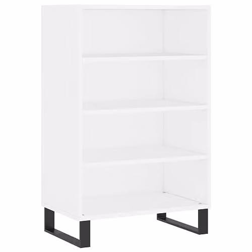 vidaXL Modern White Highboard in Engineered Wood, W/D/H: 57 x 35 x 90 cm – 1